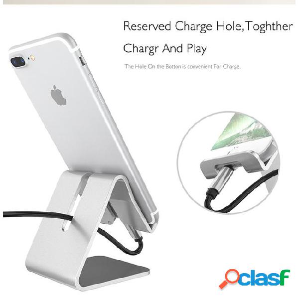 Cell phone holder thickened aluminum metal phone tablet desk