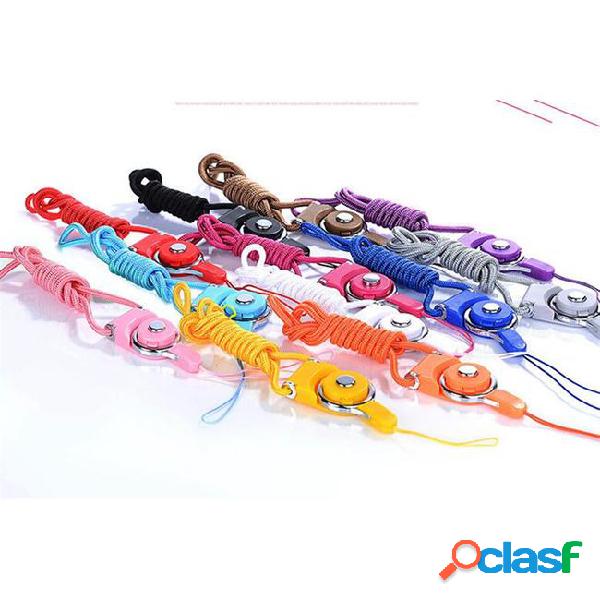 Cell phone lanyards woven fabric neck strap detachable