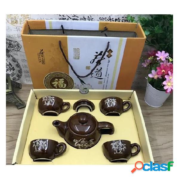 Chaozhou tea set medium temperature ceramic kungfu tea set 1