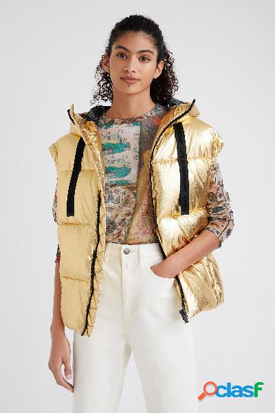 Chaqueta acolchada con mangas desmontables - YELLOW - L