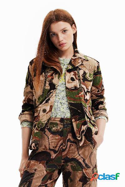 Chaqueta corta camuflaje - BROWN - S