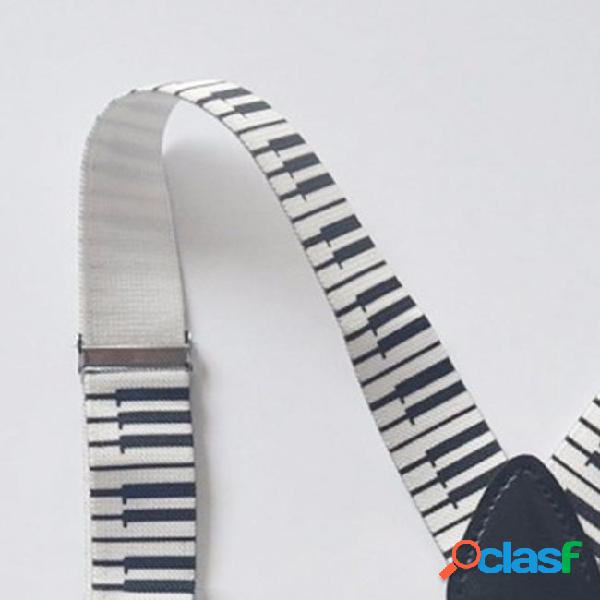 Charming 2.5cm/1inch wide men unisex piano key board pattern