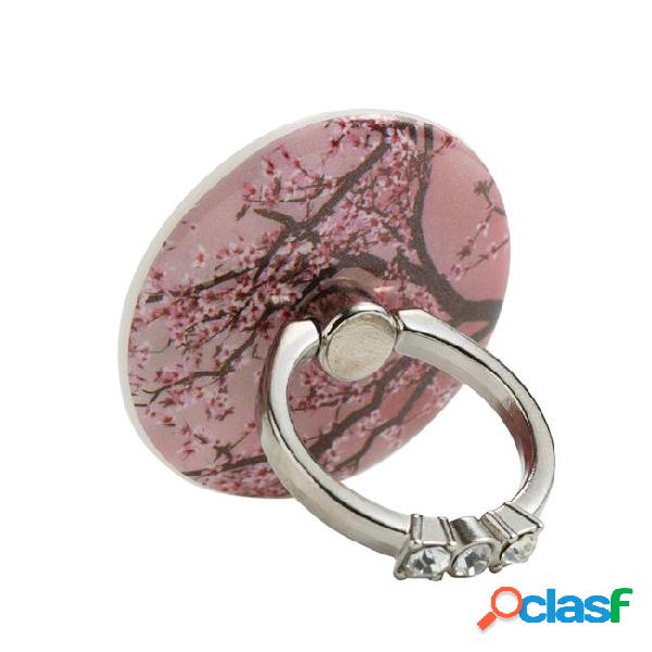 Cherry vintage pattern ring holder for phone