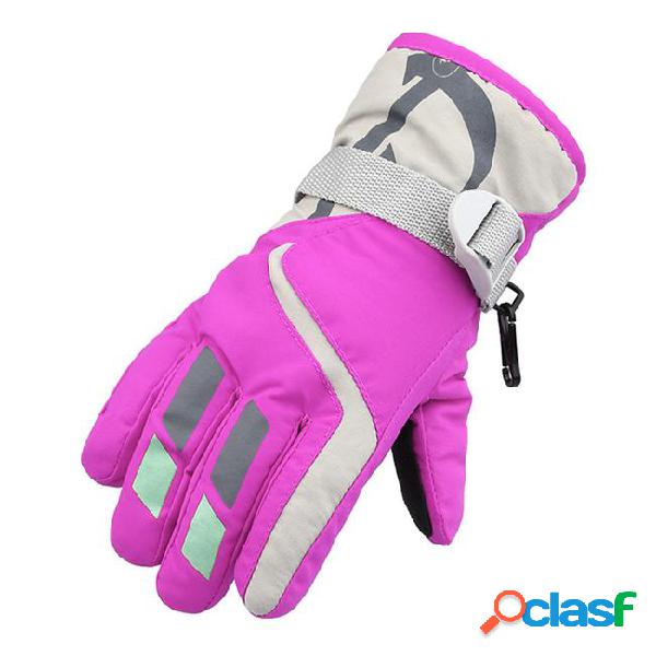 Child winter gloves warm waterproof windproof snow snowboard