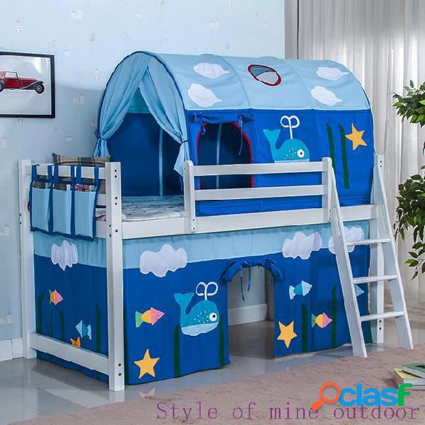 Children's bed tent boy blue sleeping house car whale warm