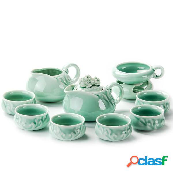 China porcelain cups ceramic tea set kung fu pot infuser