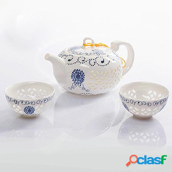 Chinese blue and white exquisite ceramic teapot kettles tea