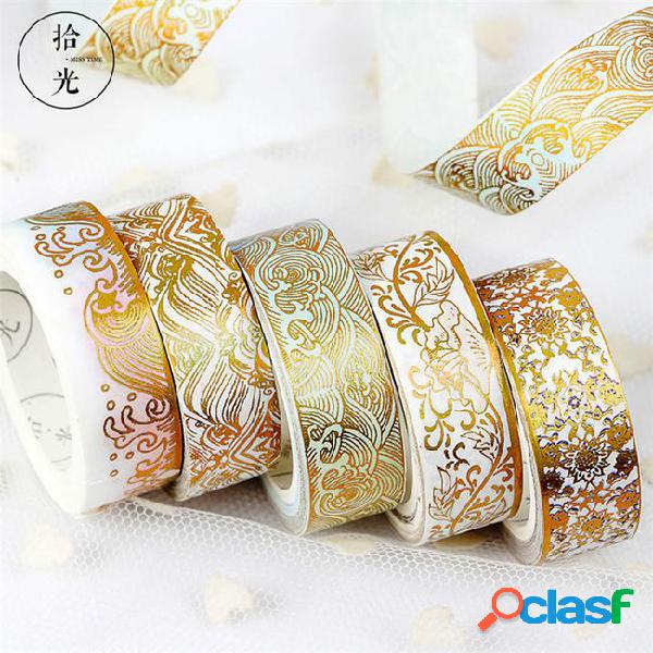 Chinese style series coloured glaze pattern masking washi