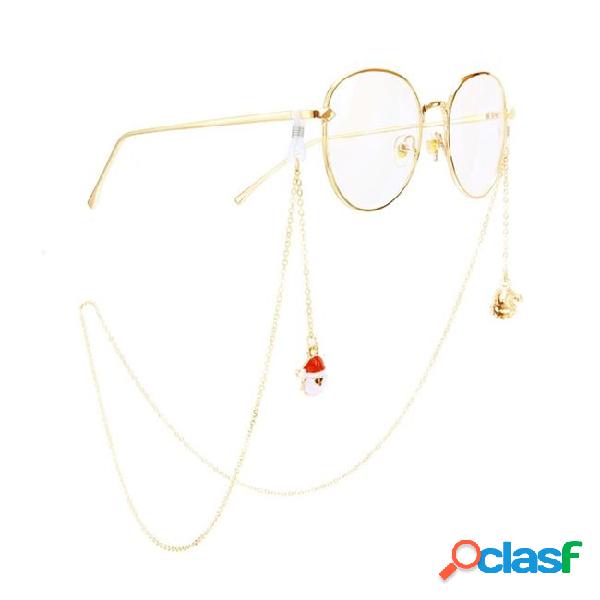 Christmas tree eyeglasses sunglasses holder retainer cord