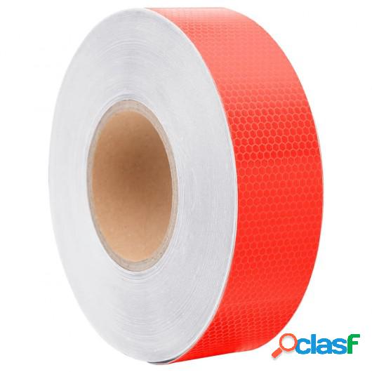 Cinta adhesiva reflectante PVC rojo 5 cm x 50 m