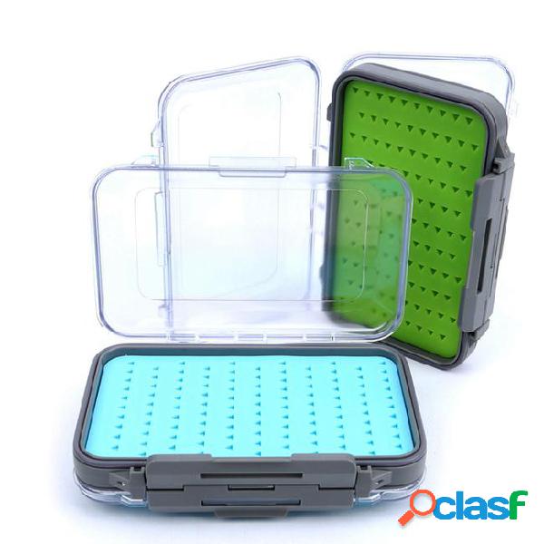 Clear lid visible plastic waterproof silicone insert fly