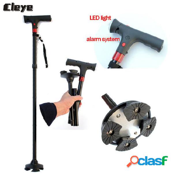 Cleye professional old man walking stick smart folding