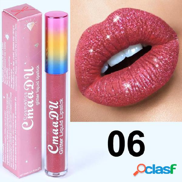 Cmaadu 6 colors diamond shining lip stick fashion cosmetics