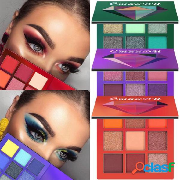 Cmaadu 9-color matte glitter makeup eyeshadow palette