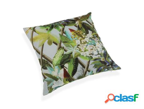 Cojín VERSA Folhas Poliéster 45 X 45 cm