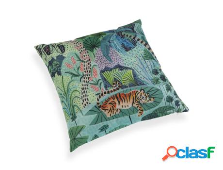 Cojín VERSA Tigre Poliéster 45 X 45 cm
