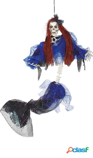 Colgante de Esqueleto Sirena Azul