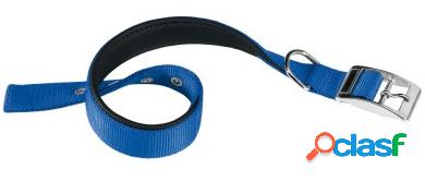Collar Daytona de Nylon Azul para Perros 27-35cm x 15mm