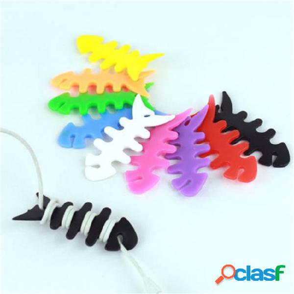 Colorful earphone charger cable winder cable holder reel