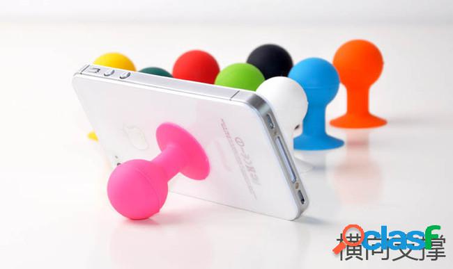 Colorful silicone rubber octopus universal sucker mobile