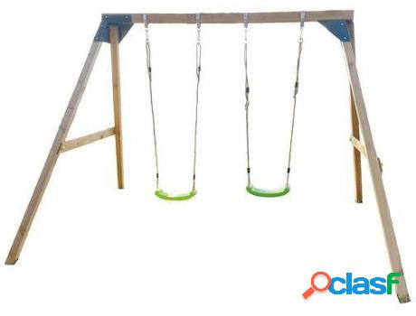 Columpio MASGAMES Kata (3.19x2.50x2.18m - Marrón - Edad
