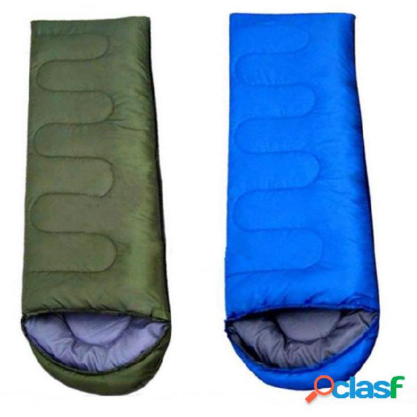 Compact warm weather sleeping bag for outdoor camping hiking