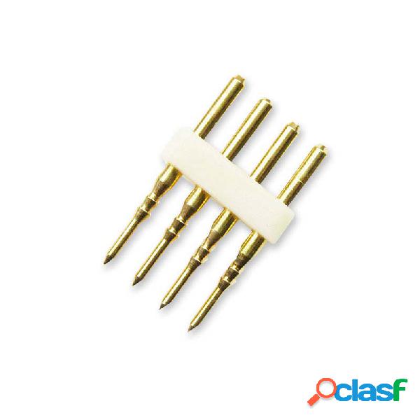 Conector alimentador tira led 220v smd5050 rgb - 18.5mm