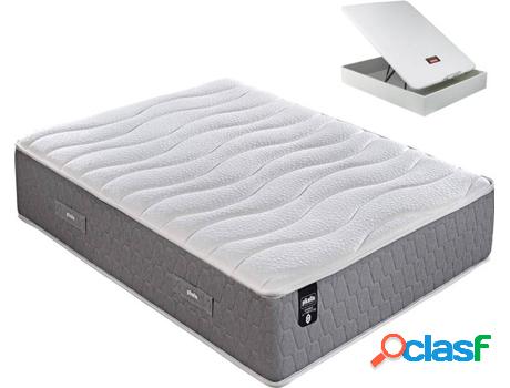 Conjunto Colchón + Base PIKOLIN Hidraúlico (Blanco -