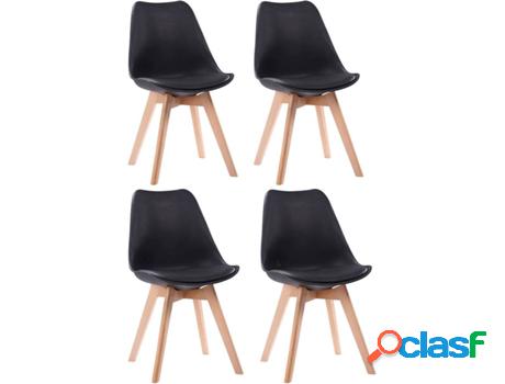 Conjunto De Sillas De Interior BENEFFITO Senja Negro (52 x