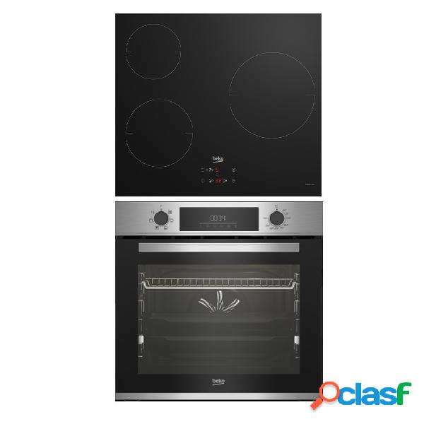 Conjunto Horno y Placa BEKO BBSE12340XD Inox Induc