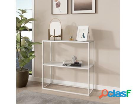 Consola [EN.CASA] (80 x 80 x 26 cm - Acero - Blanco)