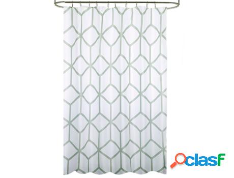 Cortina de Ducha MAURER Geometria Impermeable Tela con