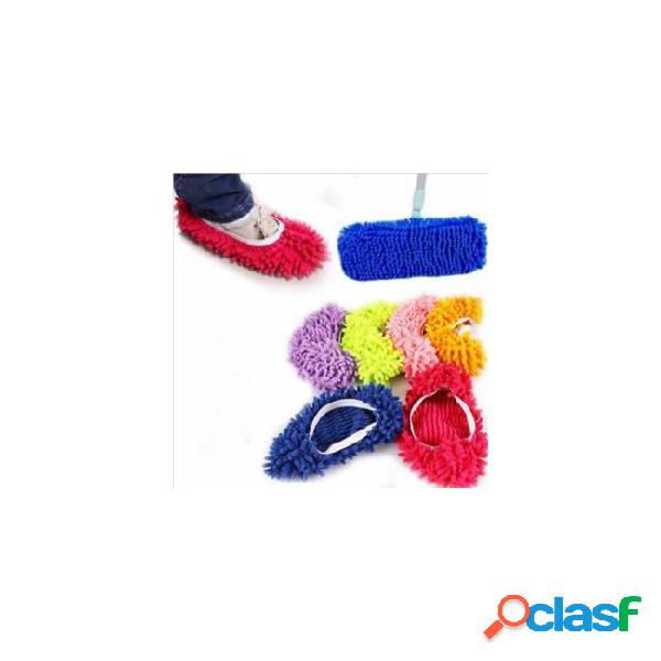 Creative lazy foot socks mopping shoes microfiber mop floor