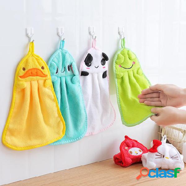 Creativity cute cartoon style hanging towel super absorbent