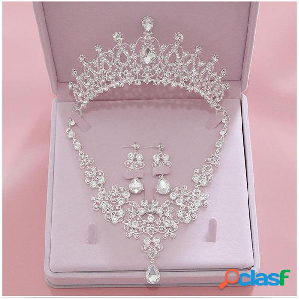Crystal rhinestone bridal jewelry sets new wedding necklace