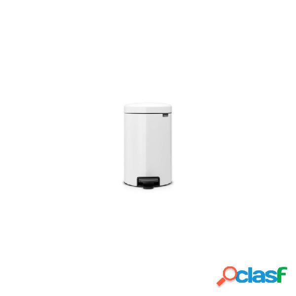 Cubo de basura brabantia 12 l blanco newicon