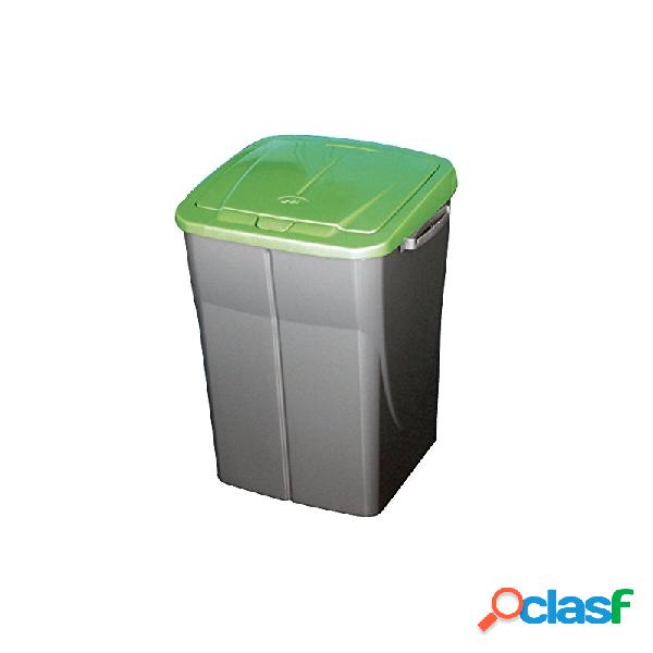 Cubo de reciclaje ecobin 45l verde