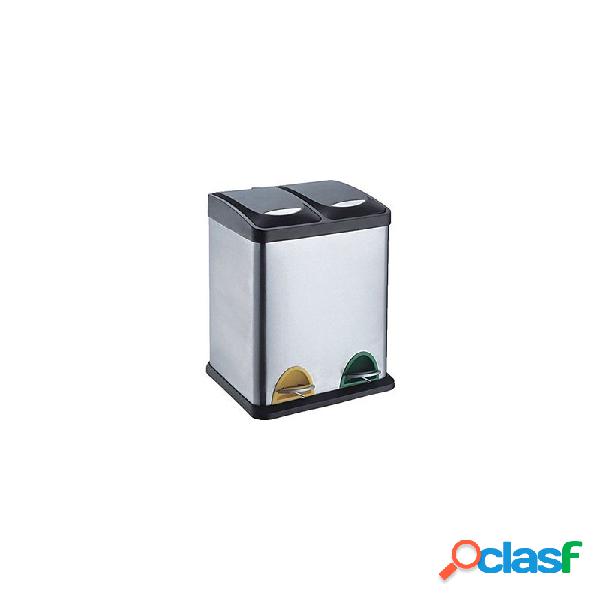 Cubo de reciclaje iris 2 compartimentos 30 l