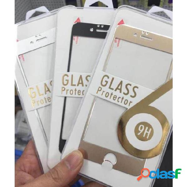 Curved full cover titanium alloy tempered glass screen