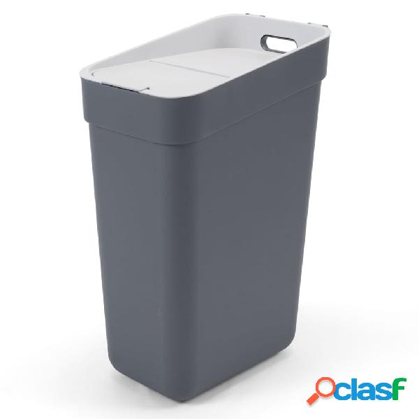 Curver Cubo de basura Ready to Collect 30 L gris oscuro