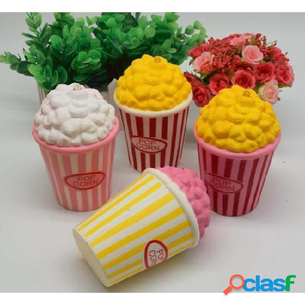 Cute 12cm jumbo squeeze popcorn squishy bread soft slow