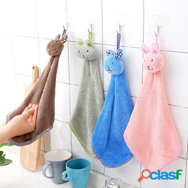 Cute bunny thickening can be used to hang coral fleece
