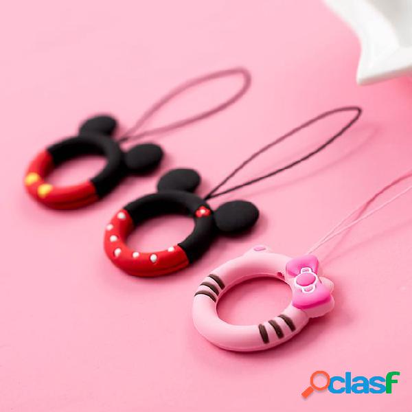 Cute cartoon phone strap silicone pendant mobile phone