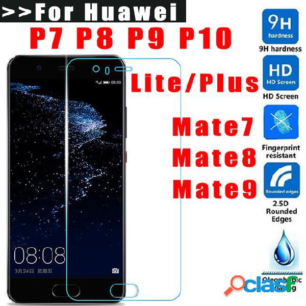 Cuusey tempered glass for huawei p8 lite p6 p7 p9 p10 plus