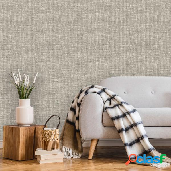 DUTCH WALLCOVERINGS Papel pintado hilo gris