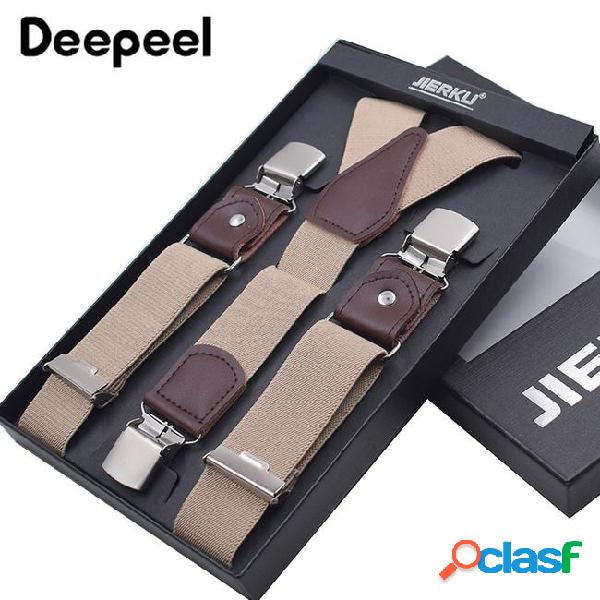 Deepeel 1pc 3.5*120cm adjustable elasticated adult suspender