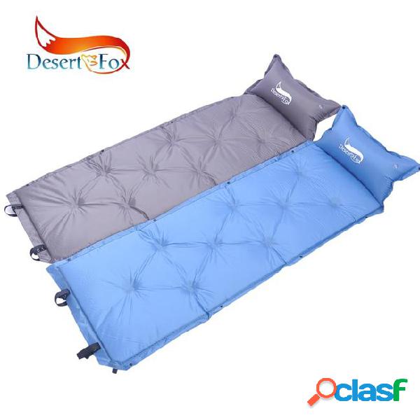 Desert&fox camping inflatable mat blue gray color outdoor