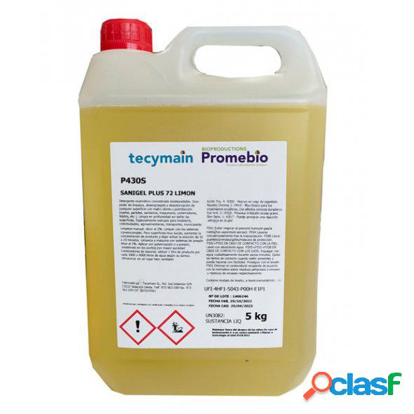 Detergente enzimático concentrado biodegradable sanigel