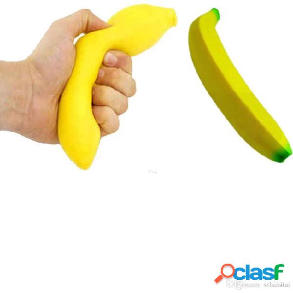Dhl wholesale free shipping 18cm banana squishy super slow