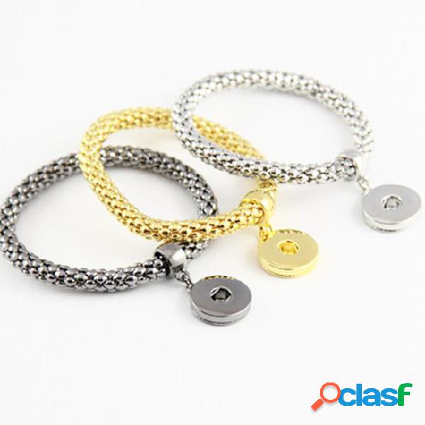 Diy noosa chunk 18-20mm metal button bracelet diy ginger